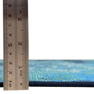 Multicolor 2' x 3' Outdoor Coastal Rectangle Area Rug Weather Resistant for Patio, Deck, Terrace, Balcony, Porch 100% Polypropylene Coastal Decor Carpet for Sale at Rug Engine