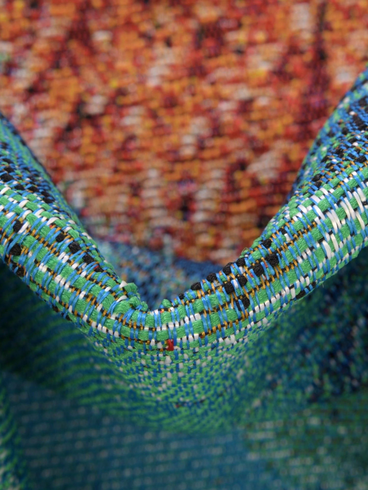 Multicolor 7' 10 x 10' Outdoor Coastal Rectangle Area Rug Weather Resistant for Patio, Deck, Terrace, Balcony, Porch