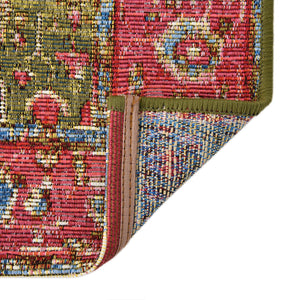 Multicolor 3' x 10' Outdoor Traditional Runner Rug