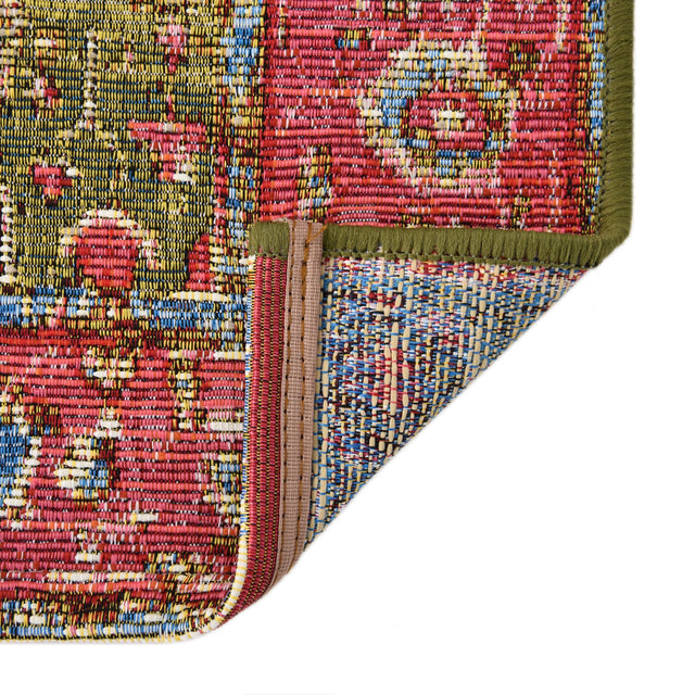 Multicolor 3' x 10' Outdoor Traditional Runner Rug