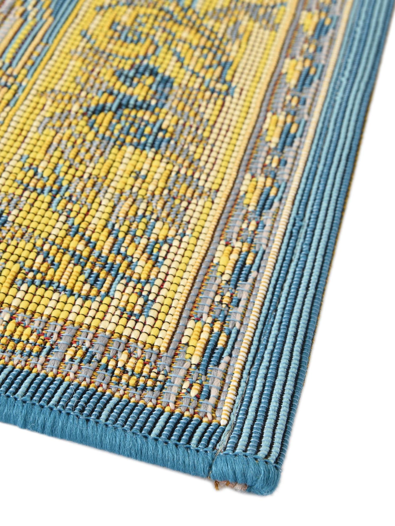 Blue 10' x 12' Outdoor Traditional Rectangle Area Rug Weather Resistant for Patio, Deck, Terrace, Balcony, Porch Classical Design Outside Carpet for Sale at Rug Engine