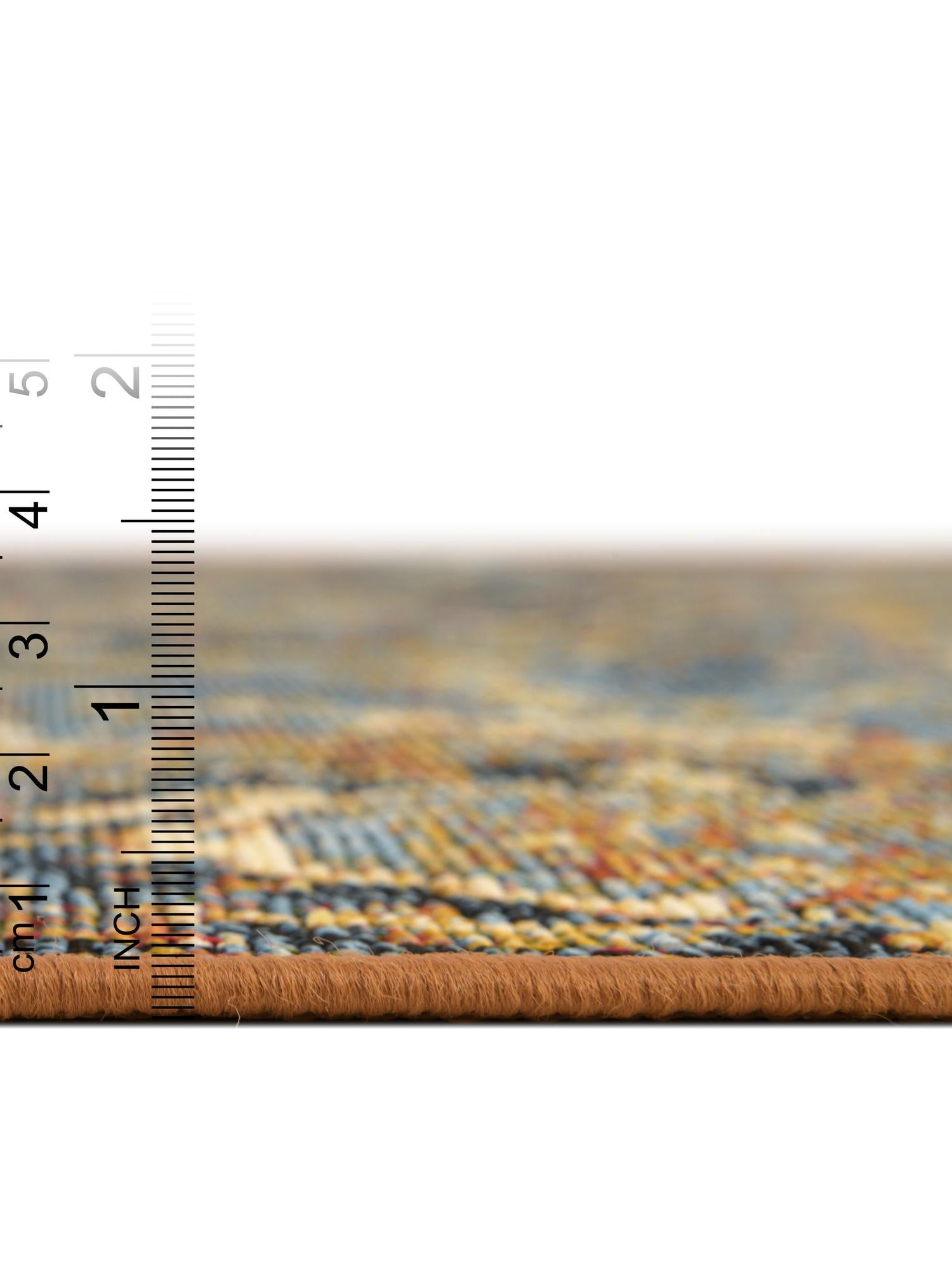 Blue 5' 3 x 8' Outdoor Traditional Rectangle Area Rug Weather Resistant for Patio, Deck, Terrace, Balcony, Porch Classical Design Outside Carpet for Sale at Rug Engine