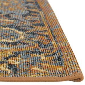 Blue 8' x 10' Outdoor Traditional Rectangle Rug
