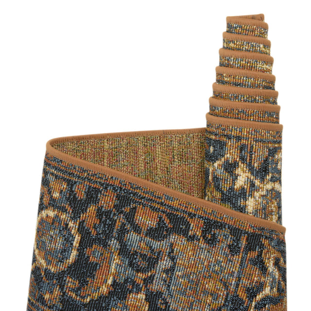 Blue 10' x 12' Outdoor Traditional Rectangle Area Rug Weather Resistant for Patio, Deck, Terrace, Balcony, Porch Classical Design Outside Carpet for Sale at Rug Engine