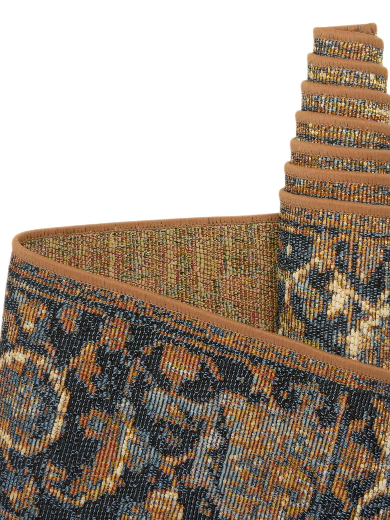 Blue 4' x 6' Outdoor Traditional Rectangle Area Rug Weather Resistant for Patio, Deck, Terrace, Balcony, Porch Classical Design Outside Carpet for Sale at Rug Engine