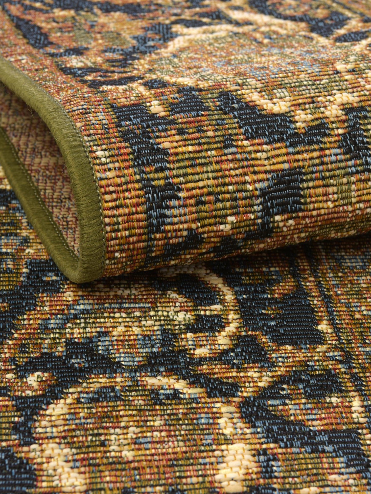 Green 7' 10 x 10' Outdoor Traditional Rectangle Area Rug Weather Resistant for Patio, Deck, Terrace, Balcony, Porch Classical Design Outside Carpet for Sale at Rug Engine
