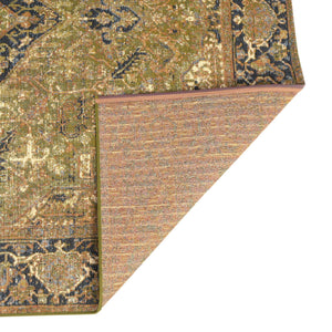 Green 7' 10 x 10' Outdoor Traditional Rectangle Area Rug Weather Resistant for Patio, Deck, Terrace, Balcony, Porch Classical Design Outside Carpet for Sale at Rug Engine