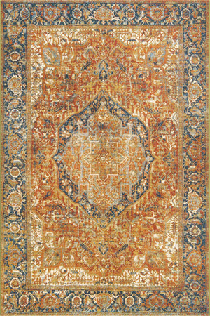 Rust Red 5' 3 x 8' Outdoor Traditional Rectangle Area Rug Weather Resistant for Patio, Deck, Terrace, Balcony, Porch Classical Design Outside Carpet for Sale at Rug Engine