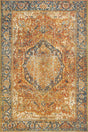Rust Red 5' 3 x 8' Outdoor Traditional Rectangle Area Rug Weather Resistant for Patio, Deck, Terrace, Balcony, Porch Classical Design Outside Carpet for Sale at Rug Engine