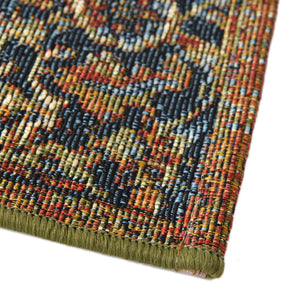 Rust Red 2' x 6' Outdoor Traditional Runner Area Rug Weather Resistant for Patio, Deck, Terrace, Balcony, Porch Classical Design Outside Carpet for Sale at Rug Engine