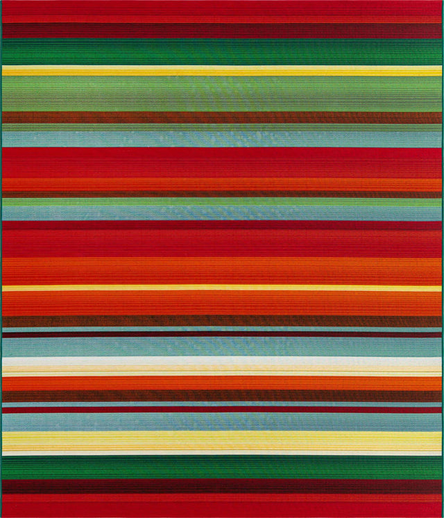 Multicolor 10' x 12' Outdoor Modern Rectangle Area Rug Weather Resistant for Patio, Deck, Terrace, Balcony, Porch 100% Polypropylene Modern Outside Carpet for Sale at Rug Engine