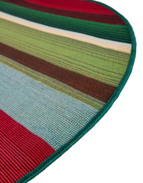 Multicolor 7' 1 x 7' 1 Outdoor Modern Round Area Rug Weather Resistant for Patio, Deck, Terrace, Balcony, Porch 100% Polypropylene Modern Outside Carpet for Sale at Rug Engine