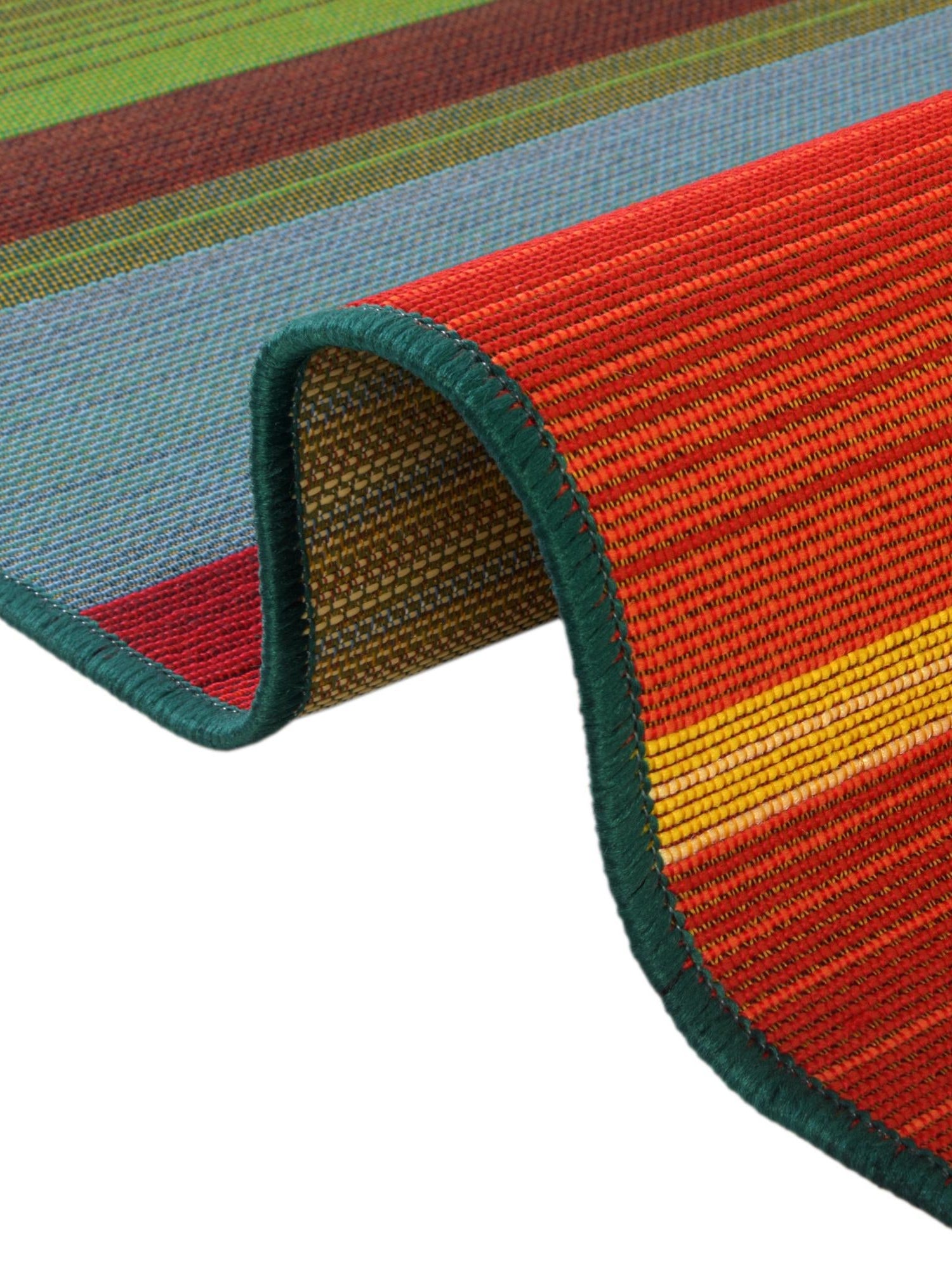Multicolor 7' 1 x 7' 1 Outdoor Modern Round Area Rug Weather Resistant for Patio, Deck, Terrace, Balcony, Porch 100% Polypropylene Modern Outside Carpet for Sale at Rug Engine