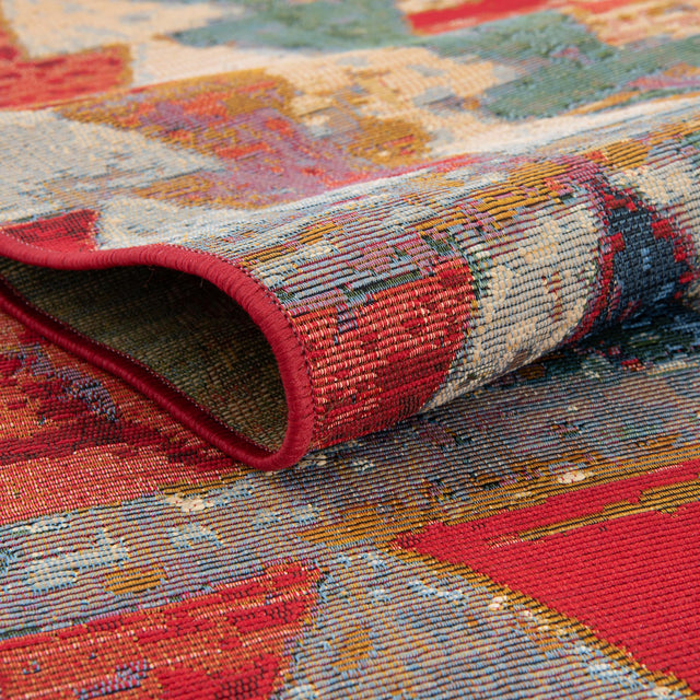 Multicolor 10' x 14' 1 Outdoor Modern Rectangle Rug