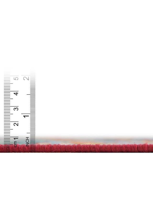 Multicolor 6' 1 x 6' 1 Outdoor Modern Round Area Rug Weather Resistant for Patio, Deck, Terrace, Balcony, Porch 100% Polypropylene Modern Outside Carpet for Sale at Rug Engine