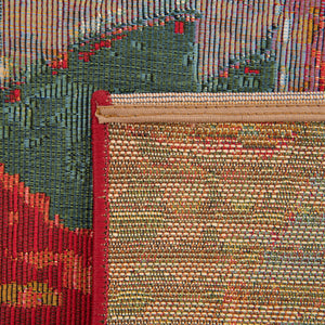 Multicolor 3' x 11' Outdoor Modern Runner Rug