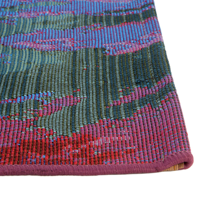 Multicolor 7' 1 x 10' Outdoor Modern Rectangle Rug