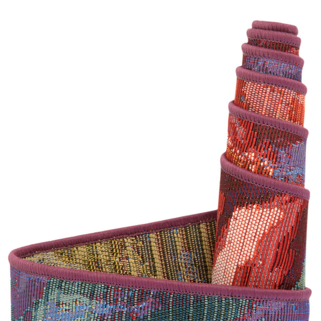 Multicolor 7' 1 x 10' Outdoor Modern Rectangle Rug