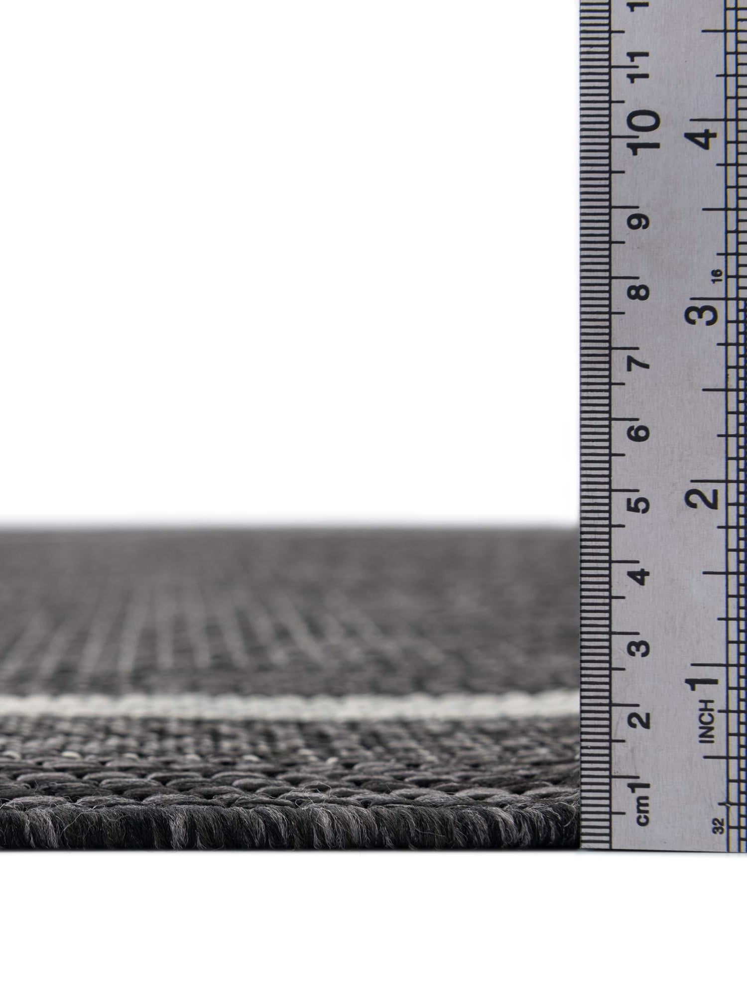 Black 7' 10 x 7' 10 Outdoor Border Octagon Area Rug Weather Resistant for Patio, Deck, Terrace, Balcony, Porch 100% Polypropylene Classic Bordered Carpet for Sale at Rug Engine