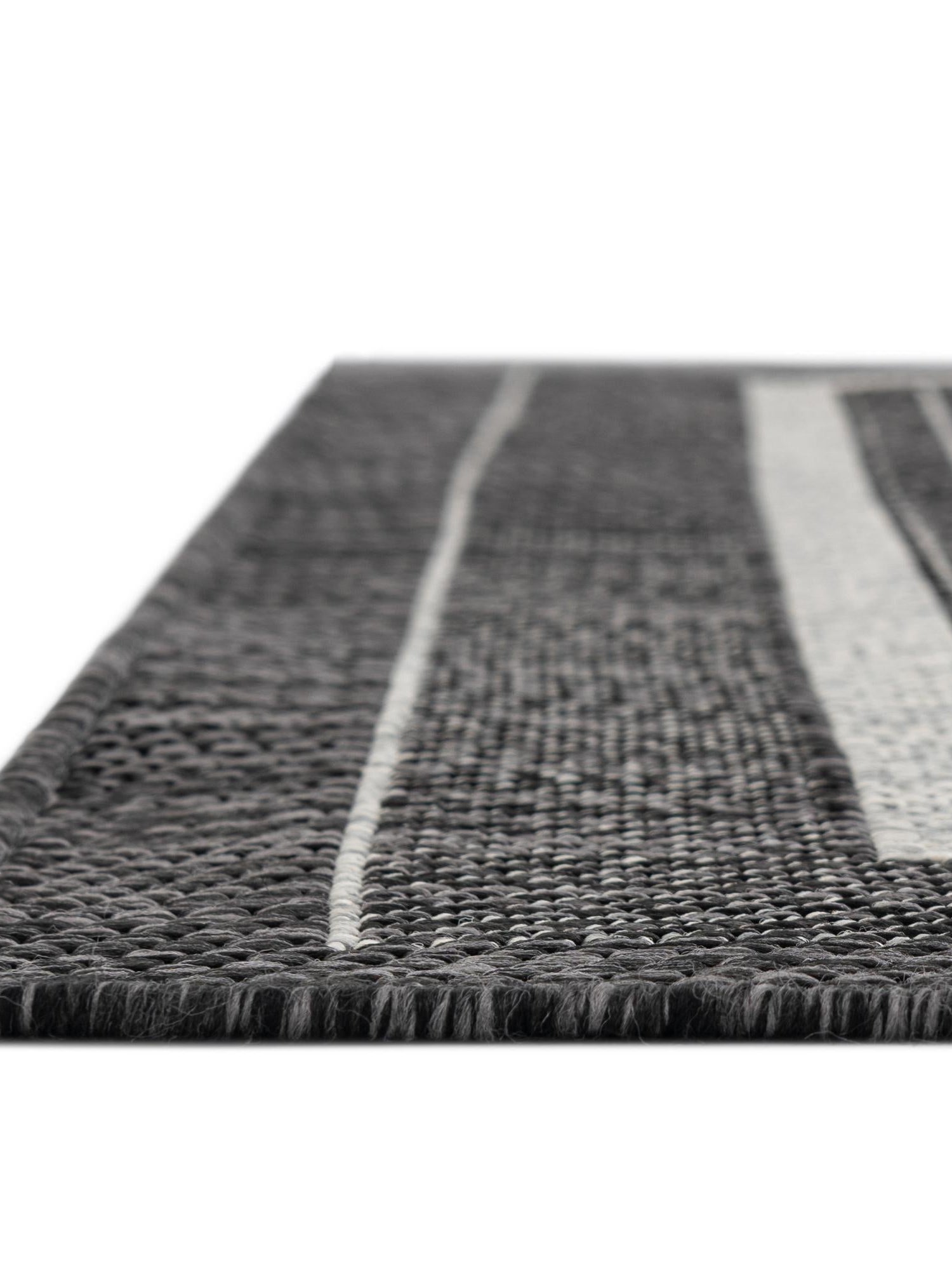Black 7' 10 x 7' 10 Outdoor Border Octagon Area Rug Weather Resistant for Patio, Deck, Terrace, Balcony, Porch 100% Polypropylene Classic Bordered Carpet for Sale at Rug Engine