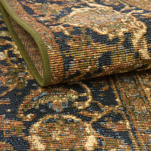 Green 6' x 6' Outdoor Traditional Square Area Rug Weather Resistant for Patio, Deck, Terrace, Balcony, Porch Classical Design Outside Carpet for Sale at Rug Engine