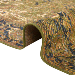 Green 6' x 6' Outdoor Traditional Square Area Rug Weather Resistant for Patio, Deck, Terrace, Balcony, Porch Classical Design Outside Carpet for Sale at Rug Engine