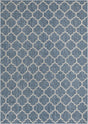 Navy Blue 10' x 14' 1 Outdoor Trellis Rectangle Area Rug Weather Resistant for Patio, Deck, Terrace, Balcony, Porch Geometric Design Water Safe Outside Carpet for Sale at Rug Engine