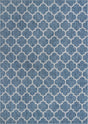 Navy Blue 10' x 13' 1 Outdoor Trellis Rectangle Area Rug Weather Resistant for Patio, Deck, Terrace, Balcony, Porch Geometric Design Water Safe Outside Carpet for Sale at Rug Engine