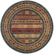 Blue 5' 1 x 5' 1 Fars Round Area Rug 100% Polypropylene Unique Traditional Carpet for Classical Living, Dining Room & Office Spaces for Sale at Rug Engine