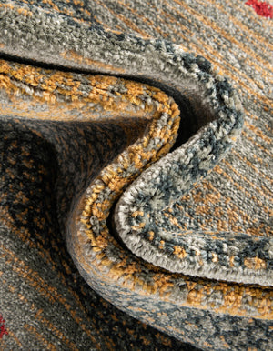 Blue 7' 1 x 7' 1 Fars Octagon Area Rug 100% Polypropylene Unique Traditional Carpet for Classical Living, Dining Room & Office Spaces for Sale at Rug Engine