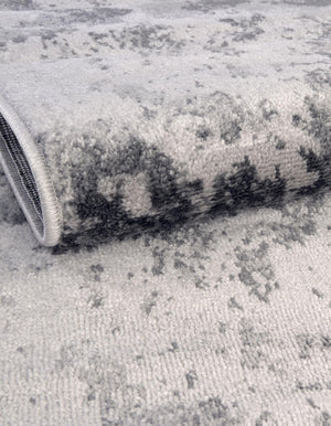 Light Gray 4' x 4' Metro Round Area Rug 100% Polypropylene Abstract Modern Easy Clean Carpet for Living Room, Dining, Bedrooms for Sale at Rug Engine