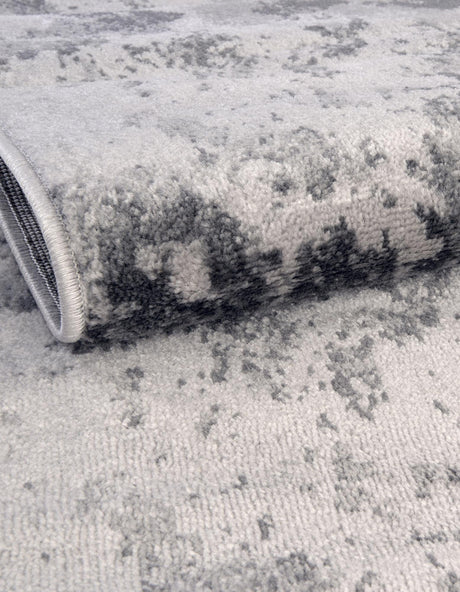 Light Gray 7' 11 x 7' 11 Metro Round Area Rug 100% Polypropylene Abstract Modern Easy Clean Carpet for Living Room, Dining, Bedrooms for Sale at Rug Engine