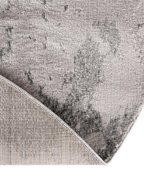 Light Gray 7' 11 x 7' 11 Metro Round Area Rug 100% Polypropylene Abstract Modern Easy Clean Carpet for Living Room, Dining, Bedrooms for Sale at Rug Engine
