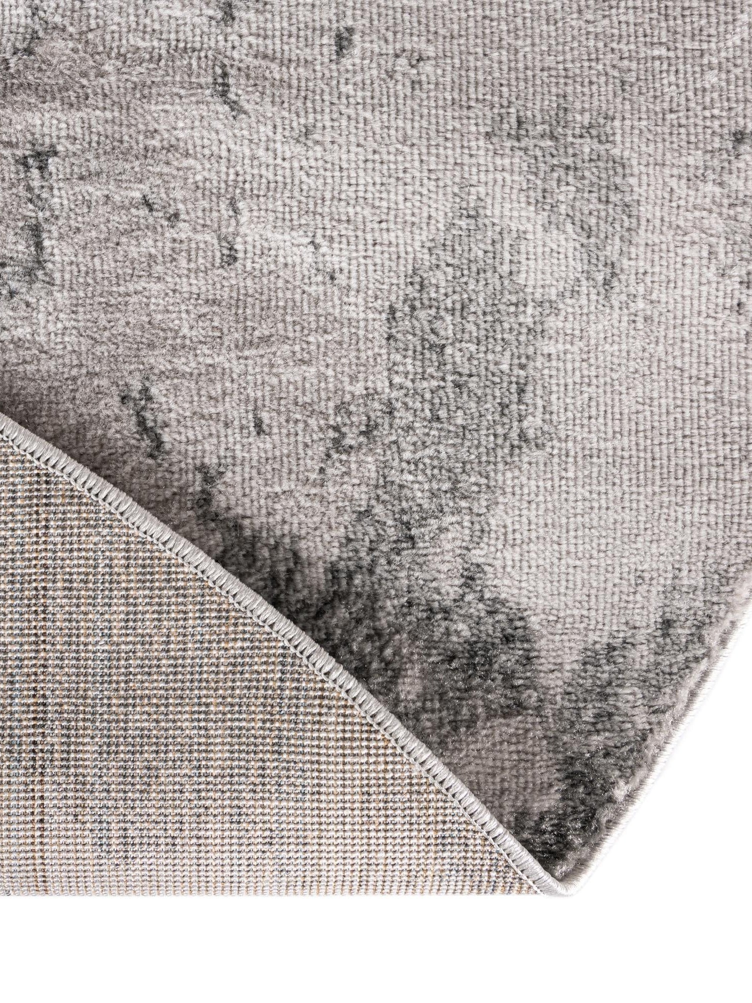 Light Gray 5' x 5' Metro Round Area Rug 100% Polypropylene Abstract Modern Easy Clean Carpet for Living Room, Dining, Bedrooms for Sale at Rug Engine