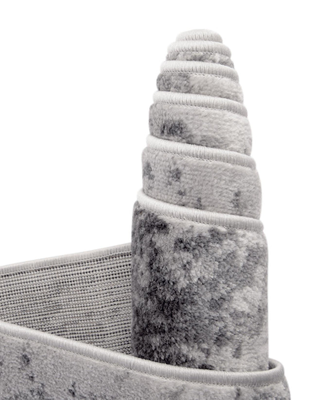 Light Gray 7' 11 x 10' Metro Oval Area Rug 100% Polypropylene Abstract Modern Easy Clean Carpet for Living Room, Dining, Bedrooms for Sale at Rug Engine