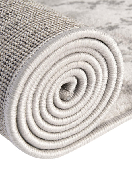 Light Gray 4' x 6' Metro Oval Area Rug 100% Polypropylene Abstract Modern Easy Clean Carpet for Living Room, Dining, Bedrooms for Sale at Rug Engine