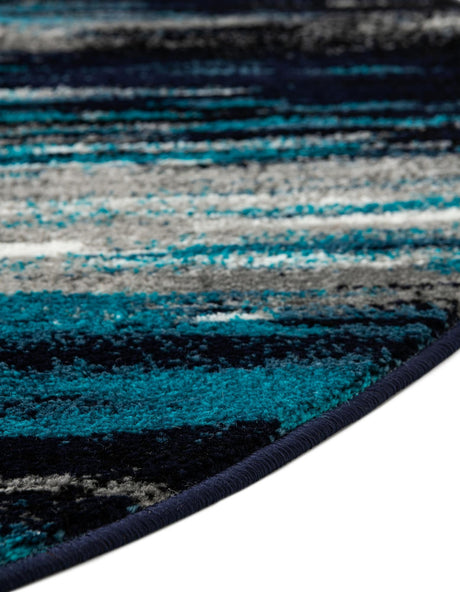 Navy Blue 5' x 8' Metro Oval Area Rug 100% Polypropylene Abstract Modern Easy Clean Carpet for Living Room, Dining, Bedrooms for Sale at Rug Engine