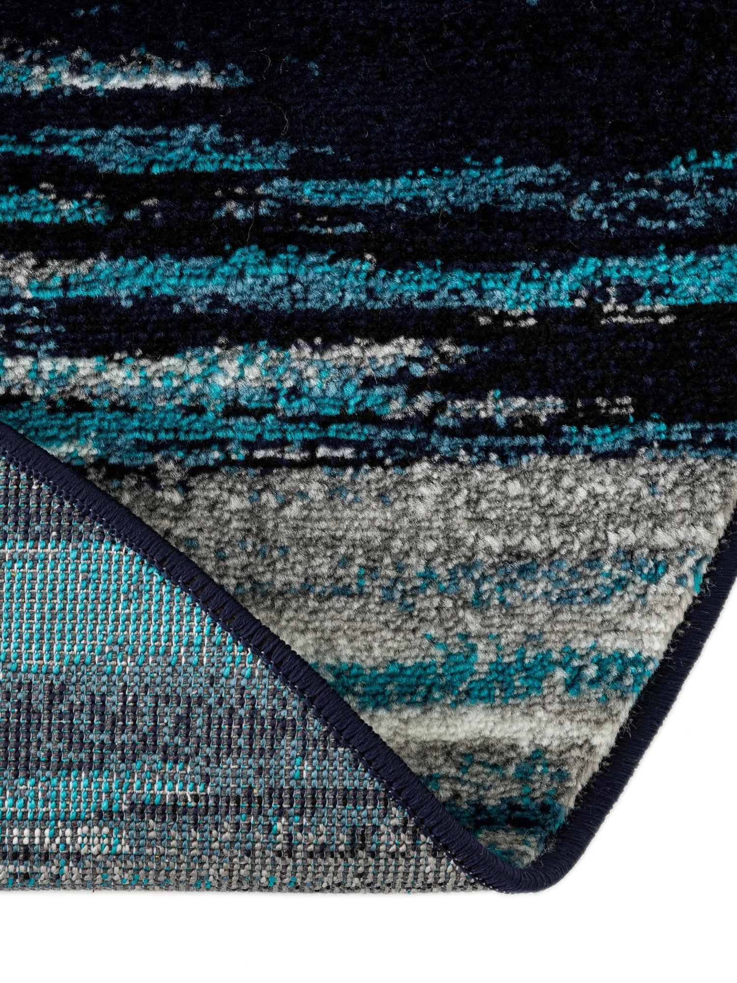 Navy Blue 3' 3 x 5' 3 Metro Oval Area Rug 100% Polypropylene Abstract Modern Easy Clean Carpet for Living Room, Dining, Bedrooms for Sale at Rug Engine