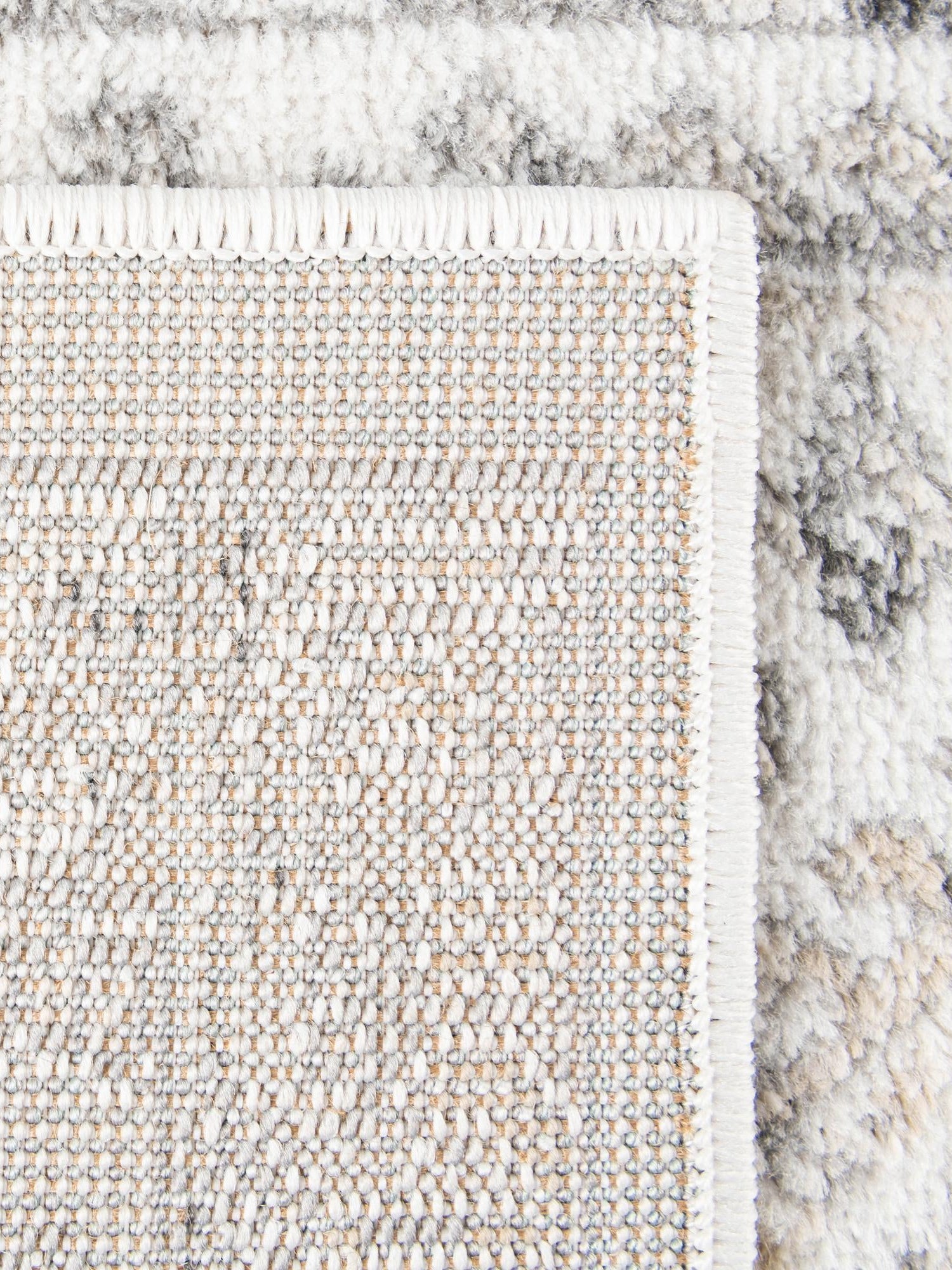 Ivory 6' x 6' Aurelia Square Area Rug 100% Polypropylene & Jute Backing Living Dining Room Bedroom Office Traditional Carpet for Sale at Rug Engine