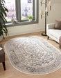 Ivory 7' 10 x 10' Aurelia Oval Area Rug 100% Polypropylene & Jute Backing Living Dining Room Bedroom Office Traditional Carpet for Sale at Rug Engine