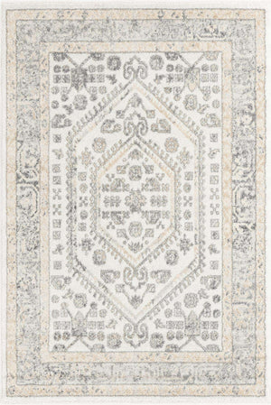 Ivory 4' x 6' Aurelia Rectangle Area Rug 100% Polypropylene & Jute Backing Living Dining Room Bedroom Office Traditional Carpet for Sale at Rug Engine