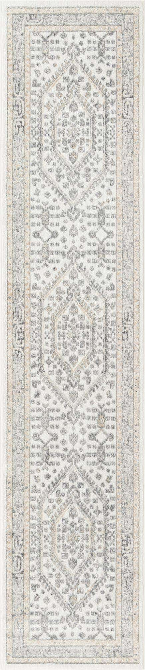 Ivory 2' 7 x 12' Aurelia Runner Area Rug 100% Polypropylene & Jute Backing Living Dining Room Bedroom Office Traditional Carpet for Sale at Rug Engine
