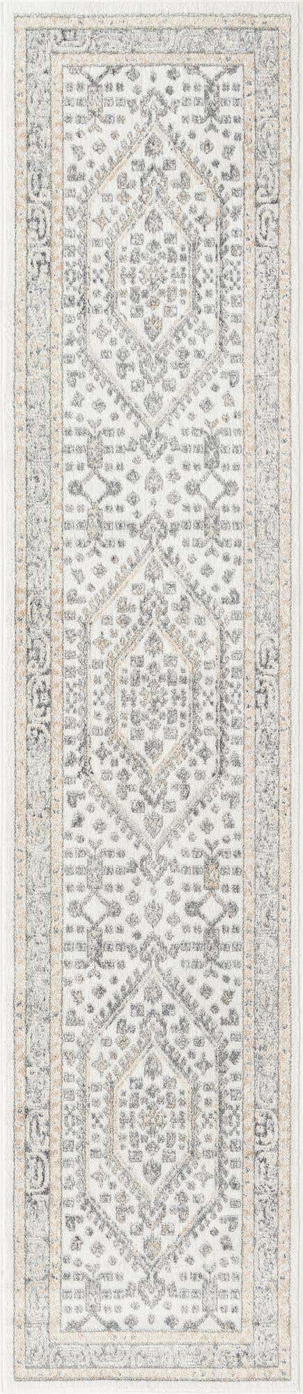 Ivory 2' 7 x 12' Aurelia Runner Area Rug 100% Polypropylene & Jute Backing Living Dining Room Bedroom Office Traditional Carpet for Sale at Rug Engine
