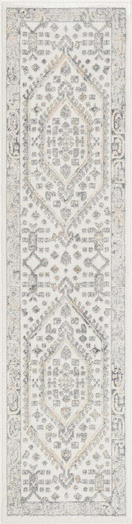 Ivory 2' x 8' Aurelia Runner Area Rug 100% Polypropylene & Jute Backing Living Dining Room Bedroom Office Traditional Carpet for Sale at Rug Engine