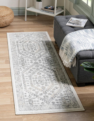 Ivory 2' 7 x 12' Aurelia Runner Area Rug 100% Polypropylene & Jute Backing Living Dining Room Bedroom Office Traditional Carpet for Sale at Rug Engine