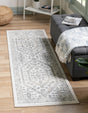 Ivory 2' 7 x 12' Aurelia Runner Area Rug 100% Polypropylene & Jute Backing Living Dining Room Bedroom Office Traditional Carpet for Sale at Rug Engine