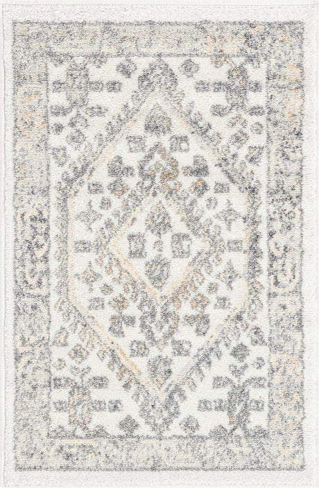 Ivory 2' x 3' Aurelia Rectangle Area Rug 100% Polypropylene & Jute Backing Living Dining Room Bedroom Office Traditional Carpet for Sale at Rug Engine