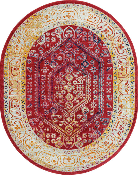 Magenta 7' 10 x 10' Aurelia Oval Area Rug 100% Polypropylene & Jute Backing Living Dining Room Bedroom Office Traditional Carpet for Sale at Rug Engine