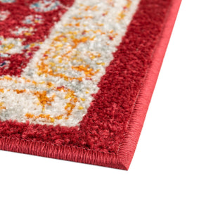 Magenta 7' x 7' Aurelia Octagon Area Rug 100% Polypropylene & Jute Backing Living Dining Room Bedroom Office Traditional Carpet for Sale at Rug Engine