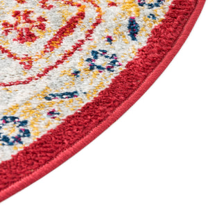 Magenta 4' x 6' Aurelia Oval Area Rug 100% Polypropylene & Jute Backing Living Dining Room Bedroom Office Traditional Carpet for Sale at Rug Engine